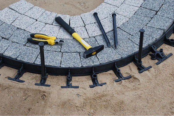 Анкер крепящий пластиковый для ландшафтного бордюра, КS25/50, 10 шт., Стандартпарк